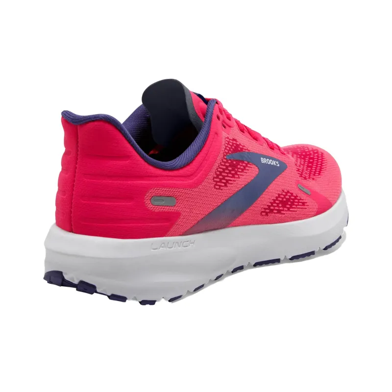 Brooks Launch 9 Anti Slip Wear Resistant Low Top Running Shoes Women's Peach Red-3
