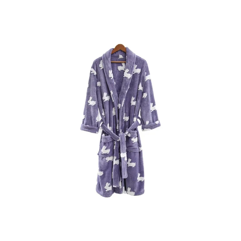Oblique Moon Samsung Unisex Bath Robes-24