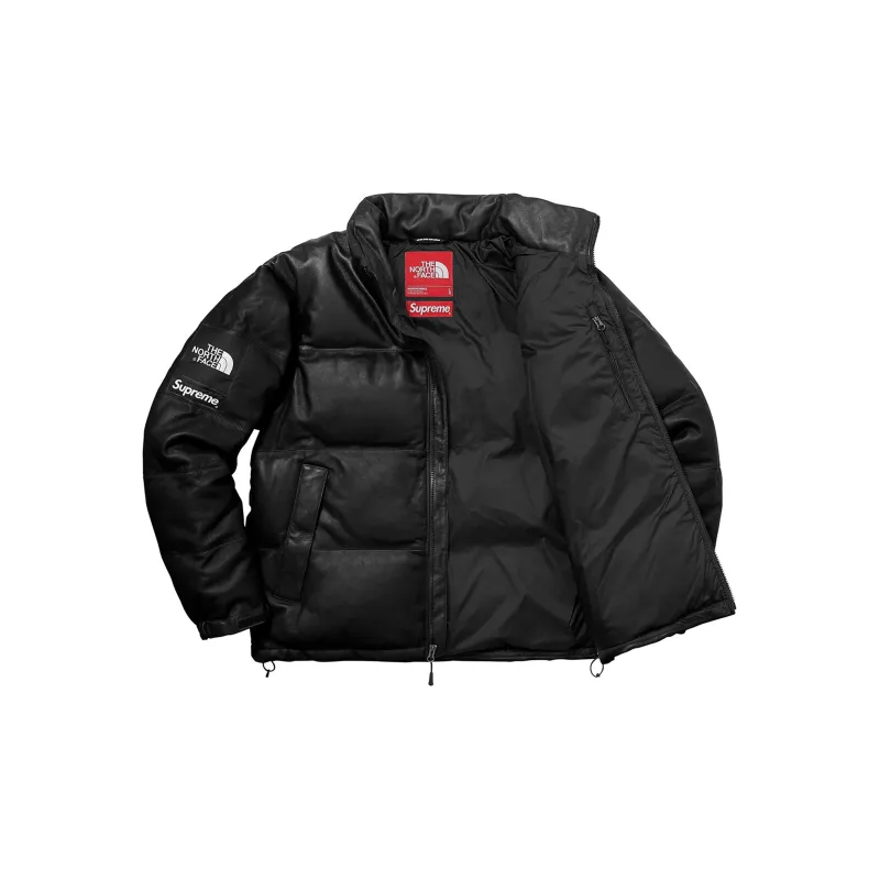 Supreme X The North Face Leather Nuptse Jacket-2