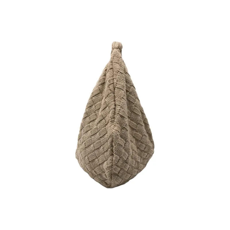 ZARA Mixed Wool Handbag Shoulder Bag Women's Brown-2