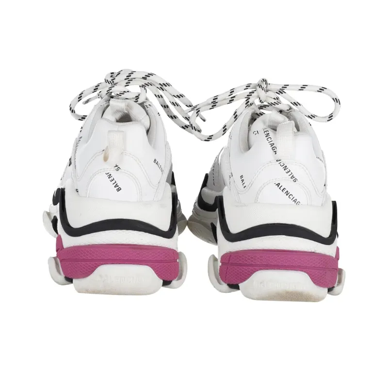 Balenciaga Triple S Sneaker 'Allover Logo - White Pink'-3