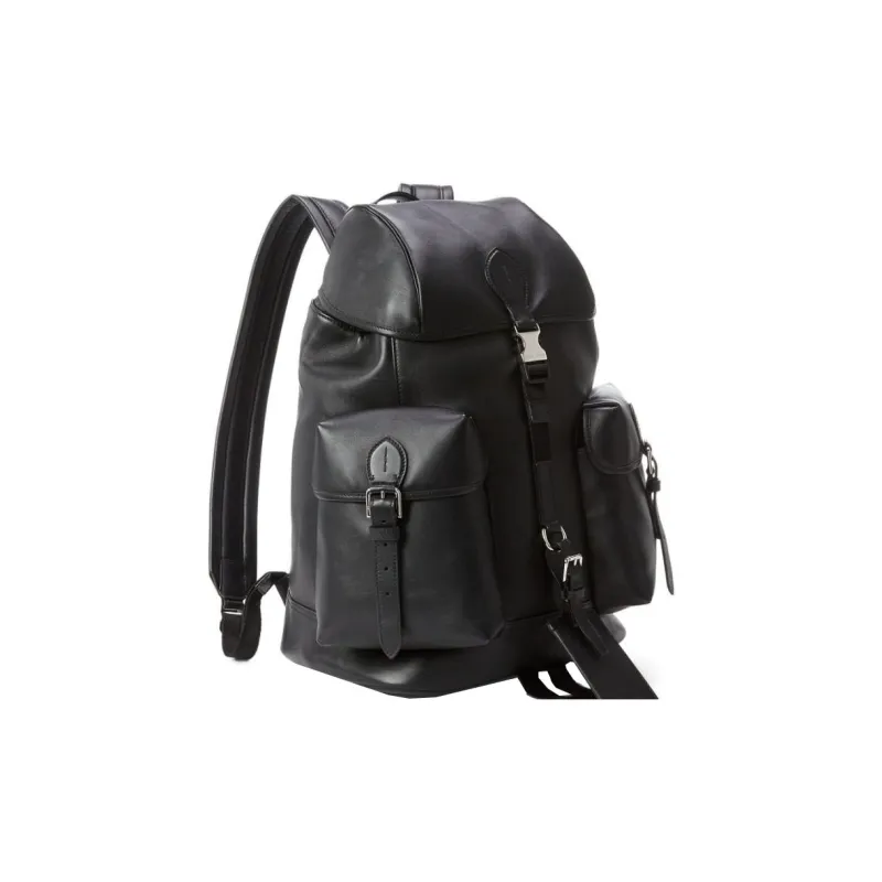 Ralph Lauren Medium Foldover top Leather Backpack-1