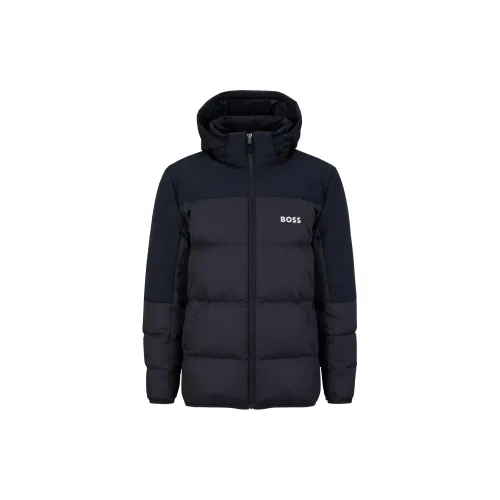 HUGO BOSS Down Jackets Men Dark Blue