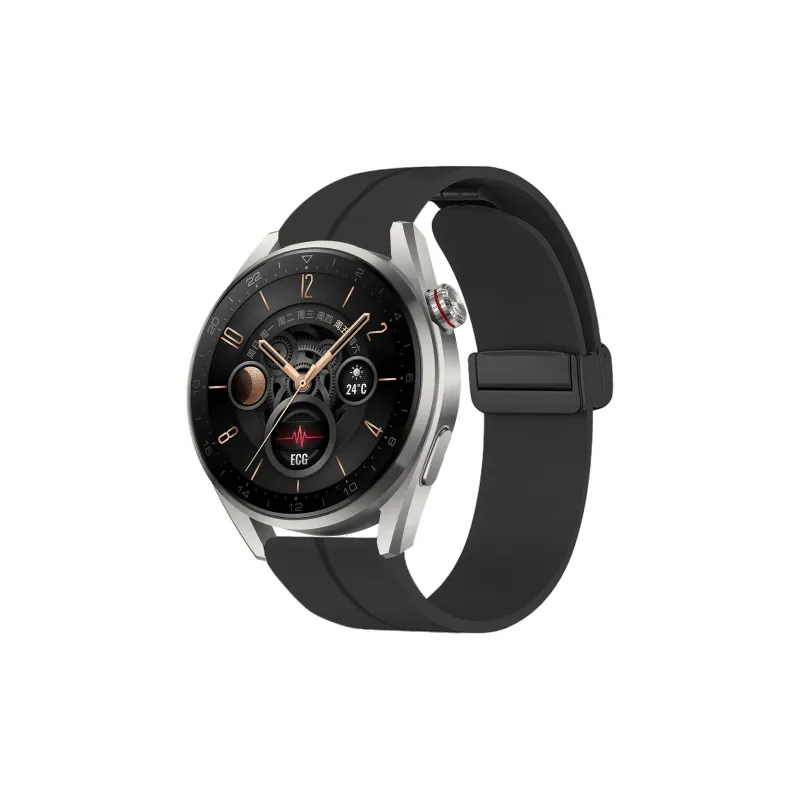 MILANQIAN M&Q Huawei Compatibility Watch Band 22mm Silicone Material-0