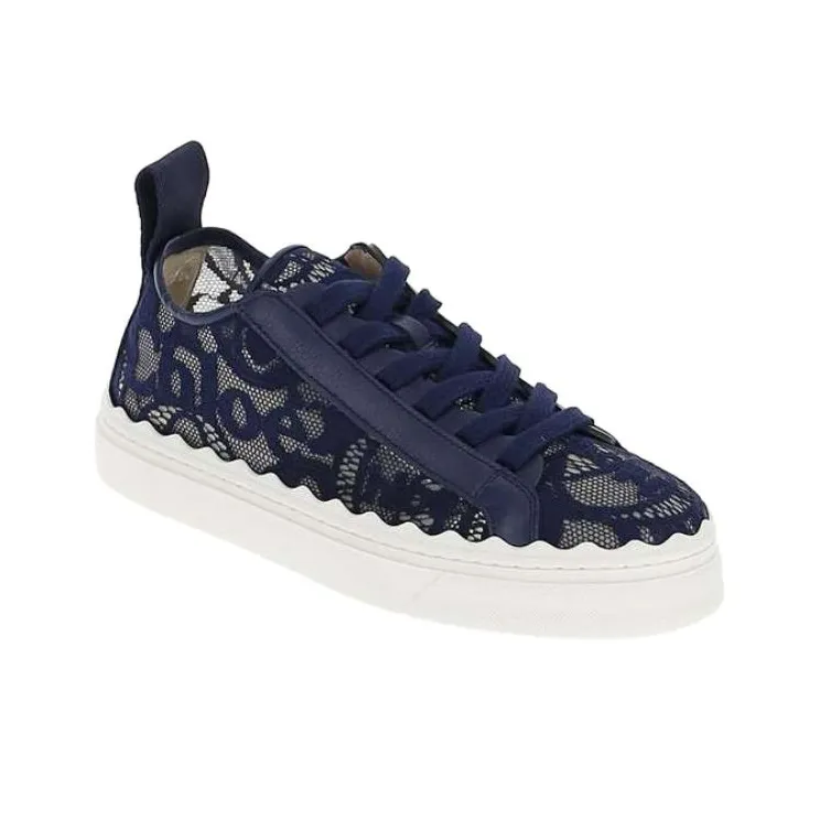 Chloe Low Top Stylish Skateboarding Shoes Women's Blue-2