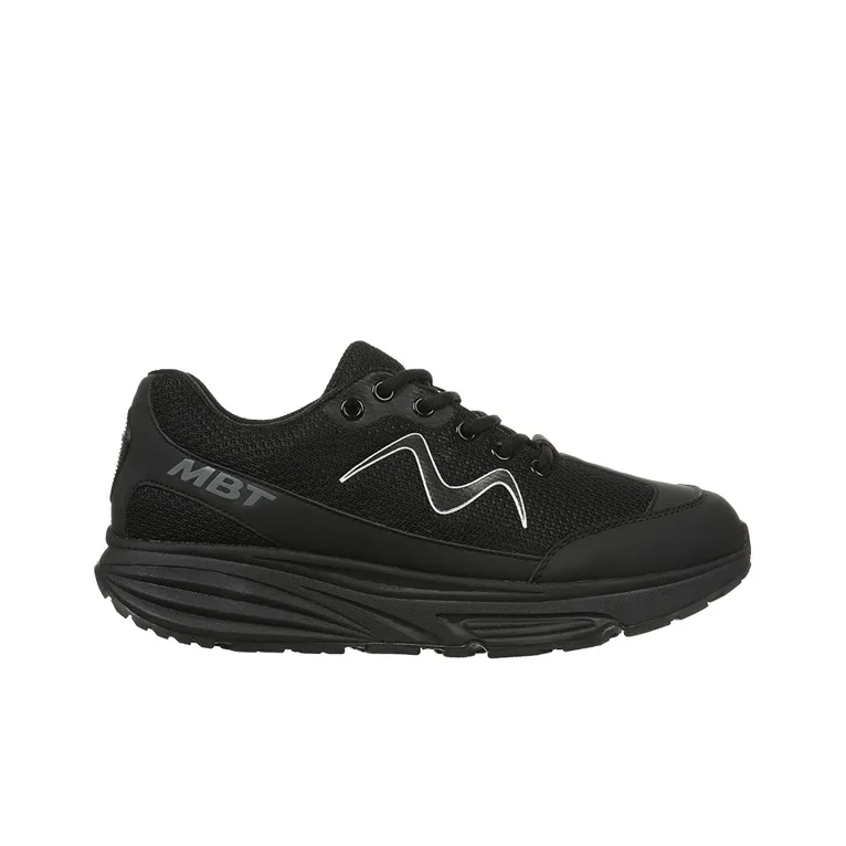 MBT Cushioning Breathable Height Increasing Rebound Wear Resistant Low Top Running Shoes Women's Black-1