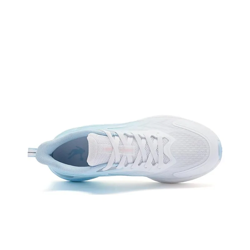 QIAODAN No Fear Of SE Durable Lightweight And Breathable Low Top Running Shoes Women's White Blue-3