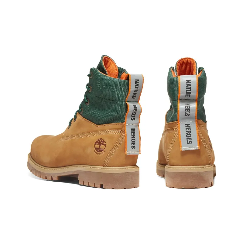 Timberland 6 Inch Premium Waterproof ReBOTL Boot 'Wheat Nubuck And Fabric'-3