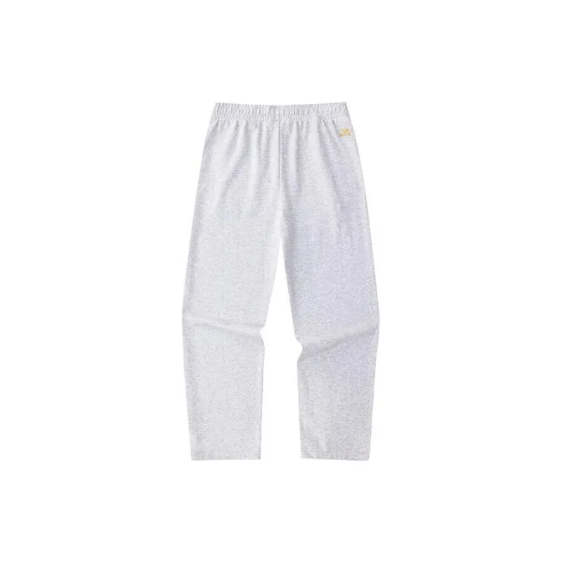 Anta Good Things Happen Knitted Sweatpants Women's Gray Heather Gray-1