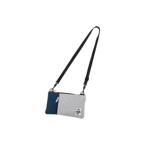 CHUMS Shoulder Bags Gray With Marine Blue Accents