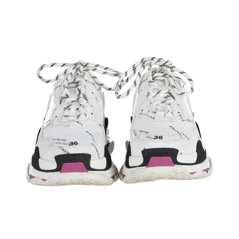 Balenciaga Triple S Sneaker 'Allover Logo - White Pink'-2