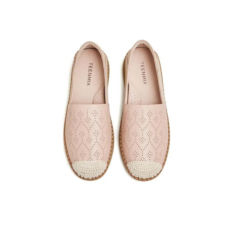 Teenmix Espadrilles Women's Pink/Black/Beige-3