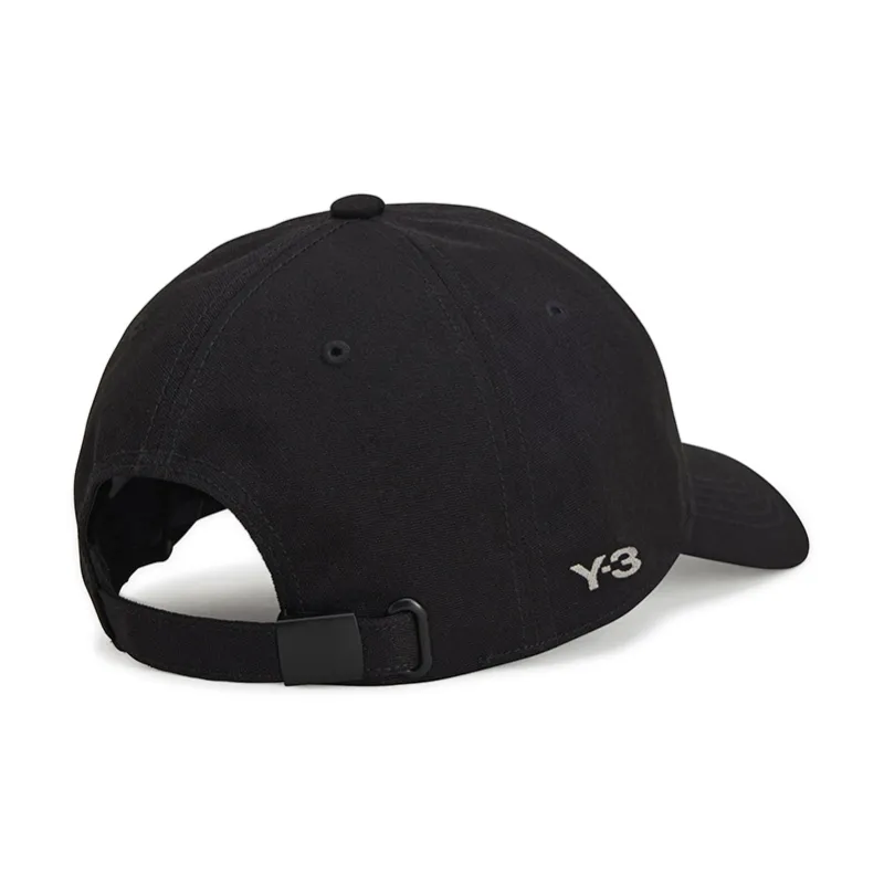 Y 3 Recycled Polyester Baseball Caps Unisex Black-1