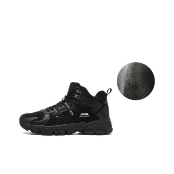 Jeep Mid Top Outdoor Shoes Men's Black