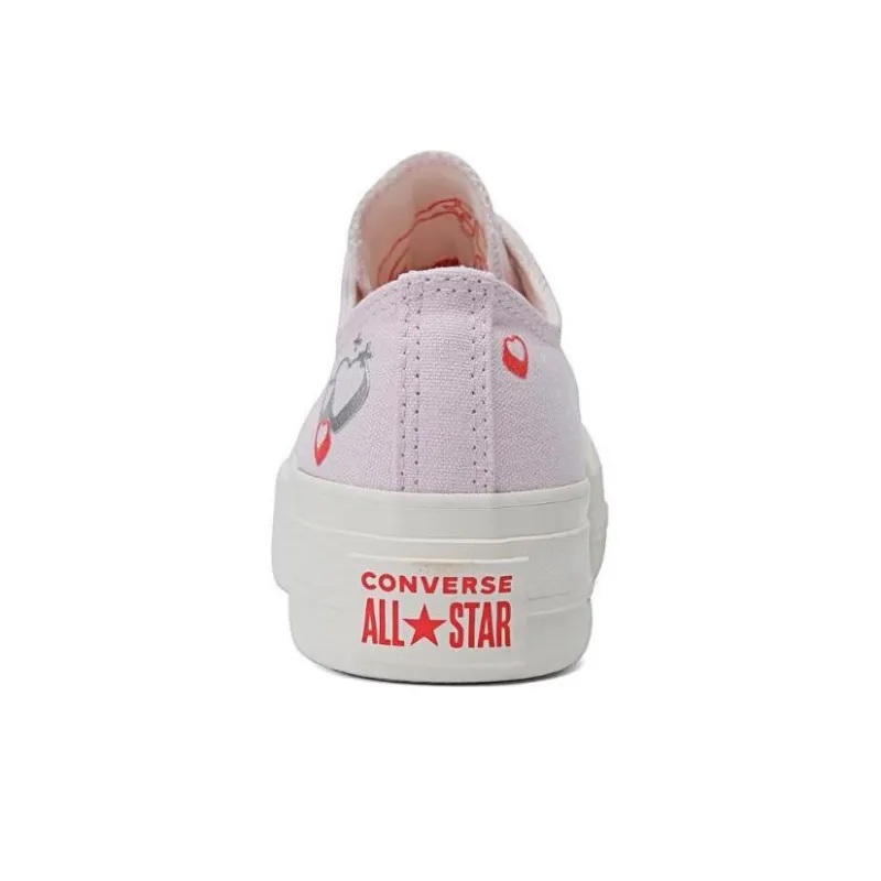 Converse Chuck Taylor All Star Lift Platform Y2K Heart Low Top 'Pale Pink' Women's-3