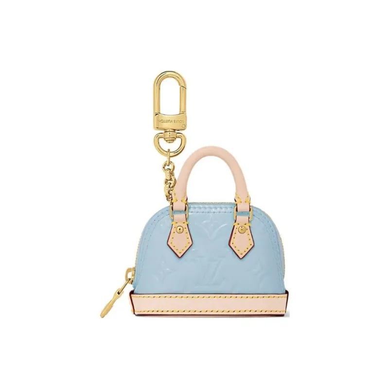 LOUIS VUITTON Micro Alma Leather Bag Accessory Extra Mini Women's Blue-0