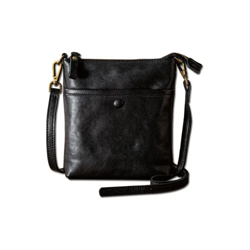 Back step Shoulder Bags Black