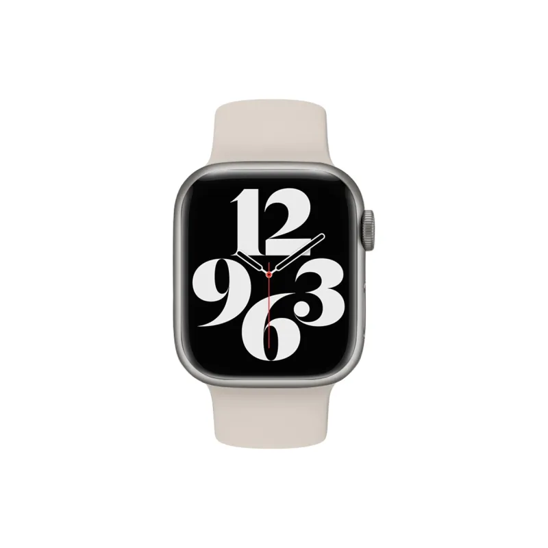 MILANQIAN M&Q Apple Compatibility Watch Band 38 45mm Watch Dial All Silicone Material-1