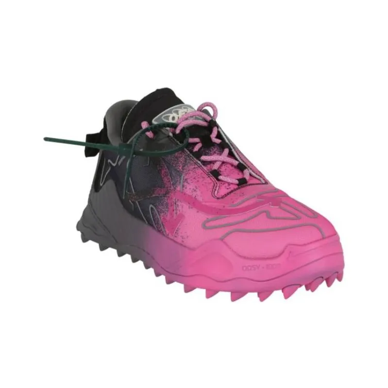 OFF WHITE Low Top Casual Shoes Men's Purple Black-1
