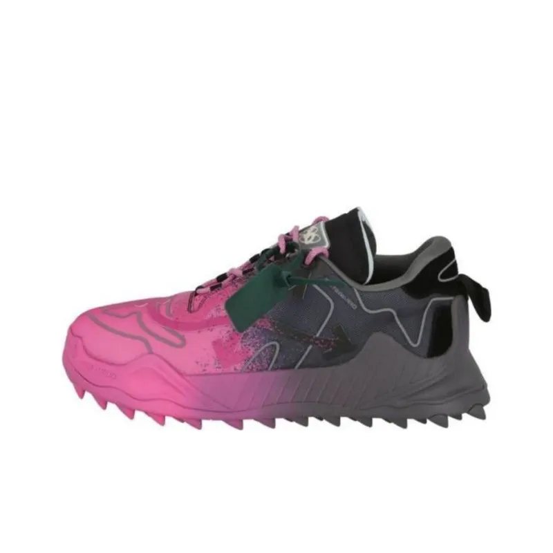 OFF WHITE Low Top Casual Shoes Men's Purple Black-0