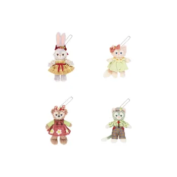 Disney 2024 Duffy And Friends Heart shaped Strawberry Collection Plush Toy