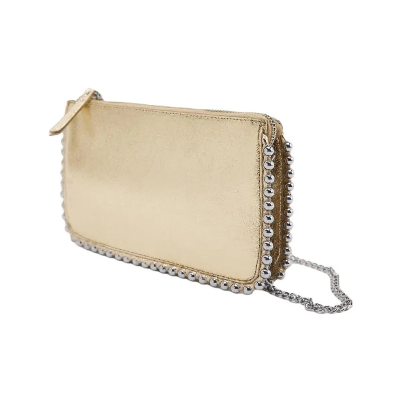 ZARA PU Wallets Shoulder Bag Crossbody Bag Mini Women's Gold-1