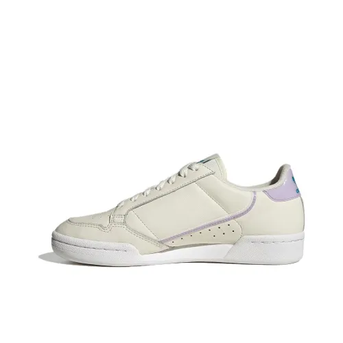 Adidas Originals Continental 80+1 Cushioning Wear-Resistant Low-Top Skateboard Shoes Women's Ecru
