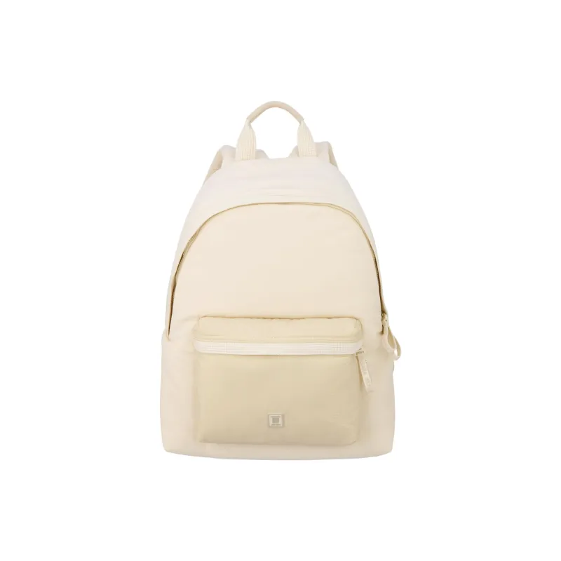 ZARA Polyamide Backpack Regular Women's Light Beige Yellow-0