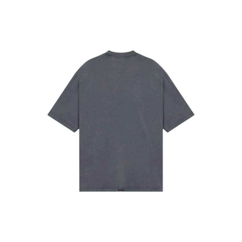 WE11DONE SS24 T Shirt Unisex Charcoal-1