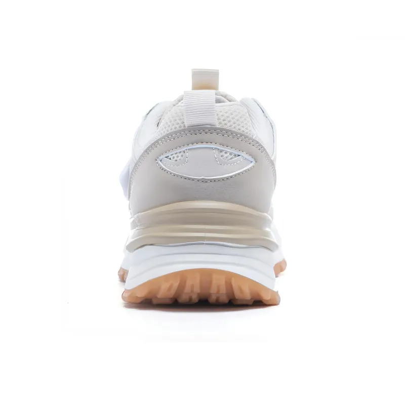 Warrior Sports Casual Wear resistant And Lightweight Low Top Chunky Sneakers Women's Beige Khaki-3
