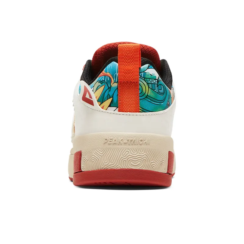 PEAK Taichi Low-Top Skateboard Shoes Men's Dawn Red-4