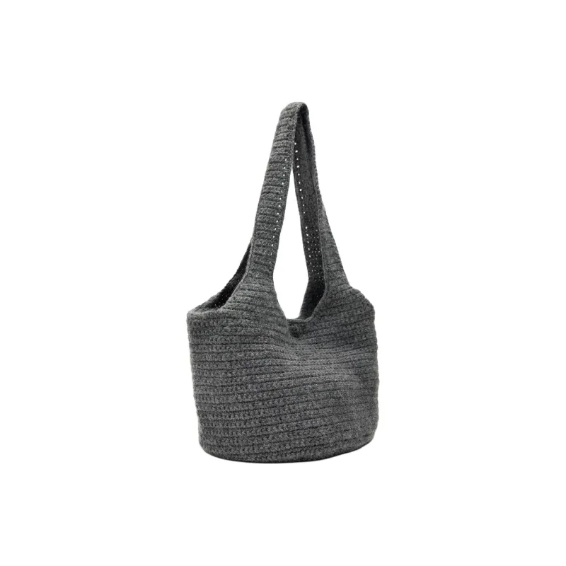 ZARA Acrylic Tote Bag Shopping Bag Handbag Shoulder Bag Women's Gray-1