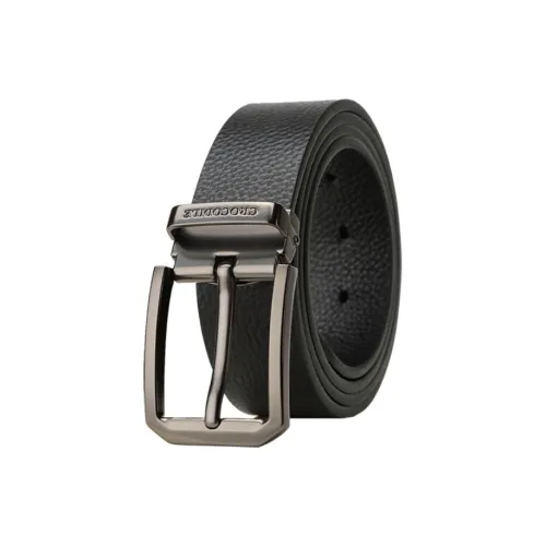 Crocodile Top Grain Cow Leather Leather Belts Men's 3.4CM