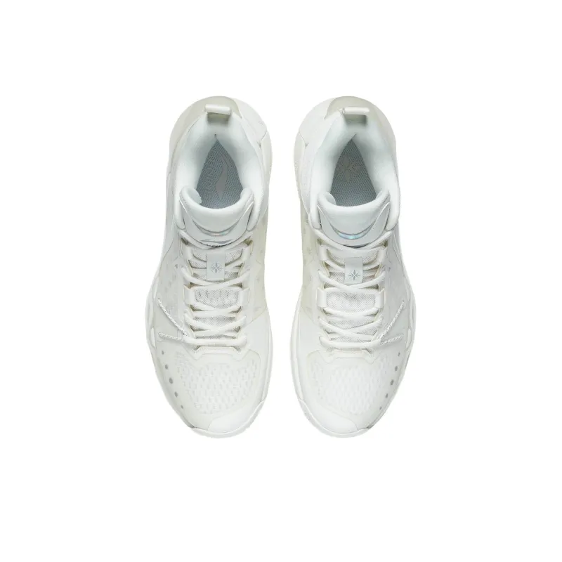 LiNing Liren 2 Low Durable Breathable Low Top Basketball Shoes Men's Mist White-3