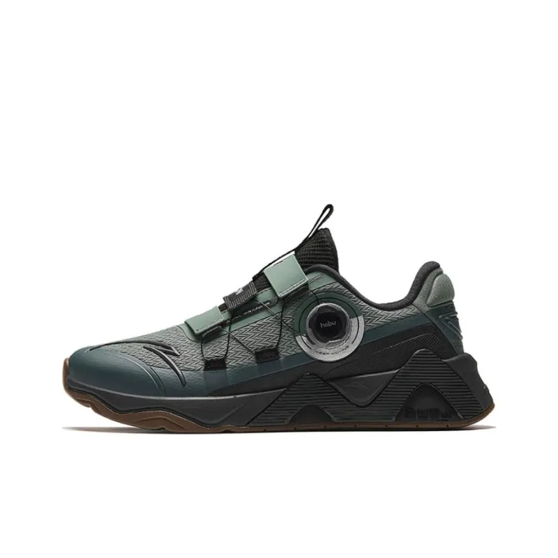 Anta Stable As A Mountain Pro Wear Resistant Support Balance Impact Resistant Low Top Training Shoes Men's Asphalt Gray-0
