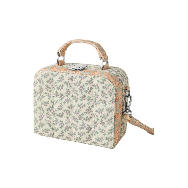 ZARA Cotton Box Bag Shoulder Bag Crossbody Bag Regular Women's Peach Pink-1