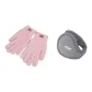 Pink Glove+Gray Earmuff