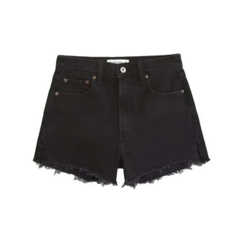 Abercrombie＆Fitch Denim Shorts Women's Black