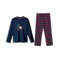 Navy Blue+Red