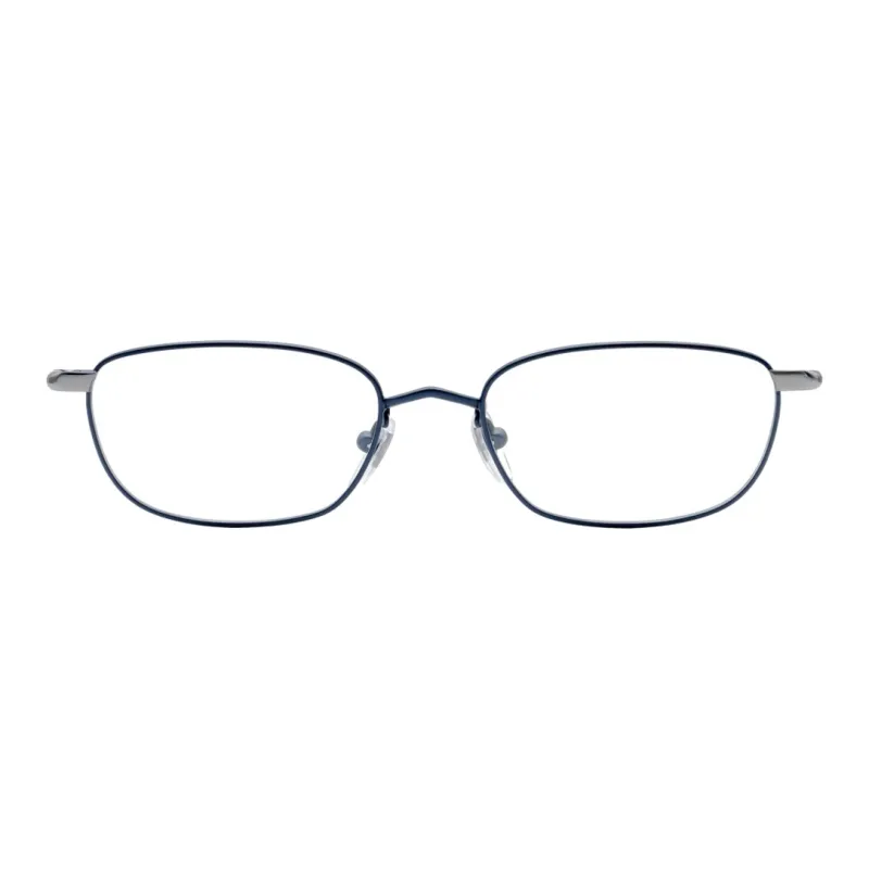 GUCCI Metal Irregular Shape Eyeglass Frames Men's Blue-1