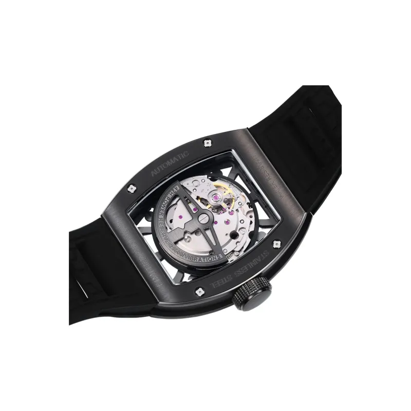 McElo Autobot Collection Optimus Prime Automatic Mechanical Movement Silicone Strap Watch Men's Watches Black Dial-2