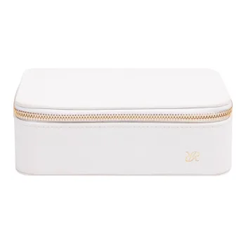 RAPPORT Leather Storage Bag Unisex White