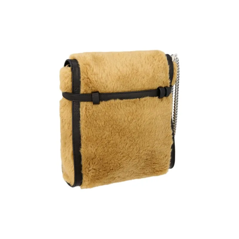 ZARA Polyester Cow Leather Patchwork Envelope Bag Clutches Mini Women's Brown-0