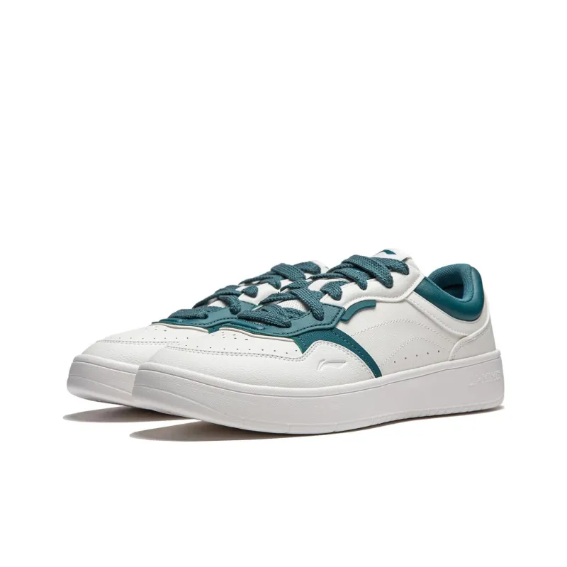 LiNing Line 2.0 At The Beginning V2 Anti Slip Wear Resistant Skateboard Shoes Men's White Green-1