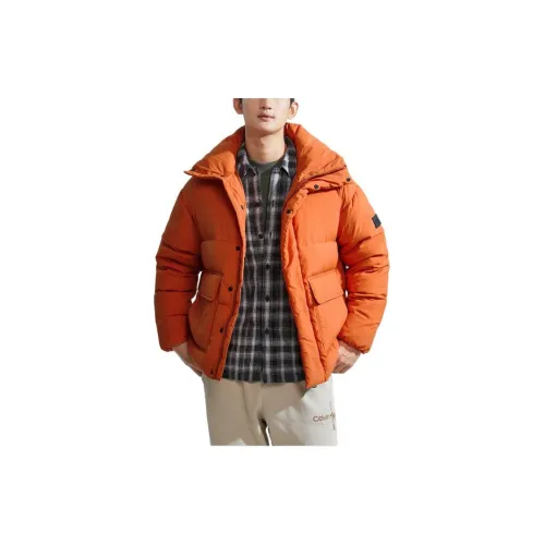 Calvin Klein Down Jackets Unisex Swallow Neck Red