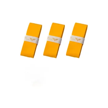 Hongjian Badminton Grip Tape Light Yellow PU Tennis Rackets Fishing Rod Controller Wrapped With Strap Thin 15 Items