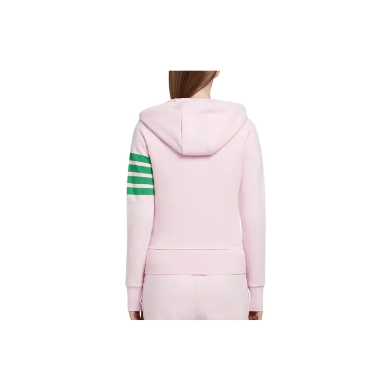 THOM BROWNE· Classic 4 Bar Loopback Hoodie Jackets Coats Women's Light Pink-2