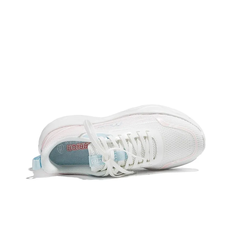 Warrior Cushioning Lightweight Running Shoes Women's White Pink-3