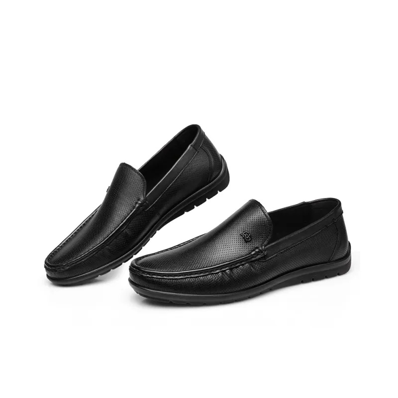 Strongman 3515 Genuine Leather Shoes Breathable Soft Sole Business Shoes Men's-5
