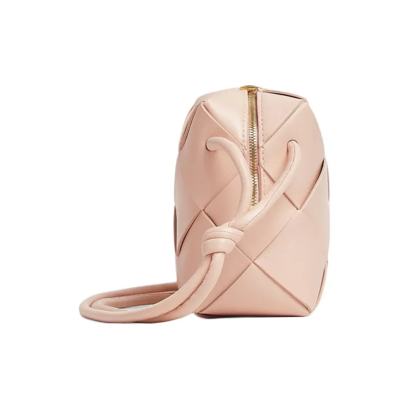 Bottega Veneta Sheepskin One Shoulder Handbag Crossbody Bag Women's Lotus Pink-1